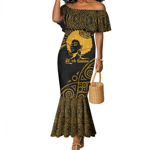 Educated Black Queen Mermaid Dress African Women