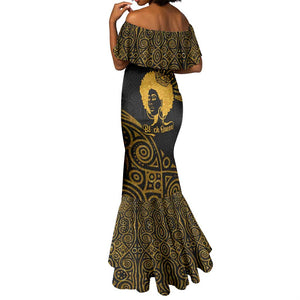 Educated Black Queen Mermaid Dress African Women