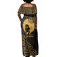 Educated Black Queen Off Shoulder Maxi Dress African Women