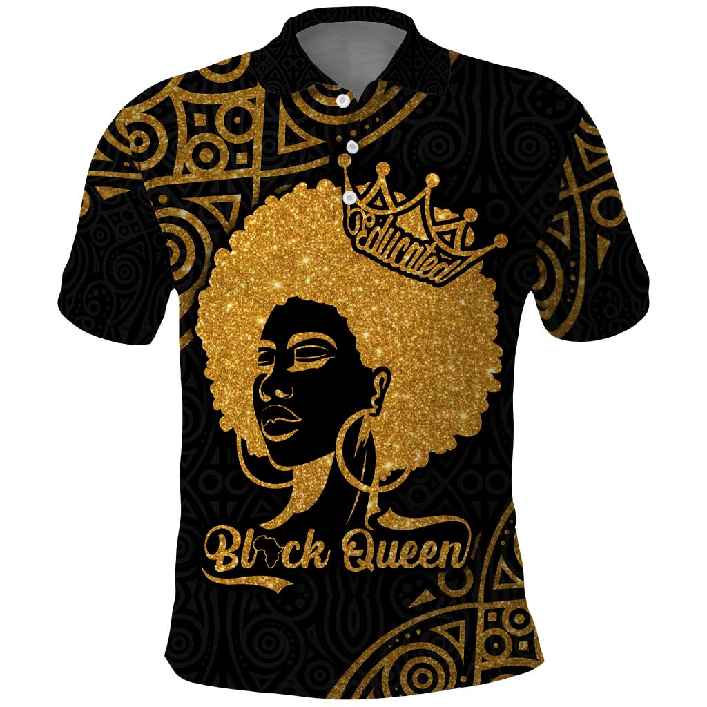 Educated Black Queen Polo Shirt African Women