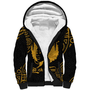 Educated Black Queen Sherpa Hoodie African Women