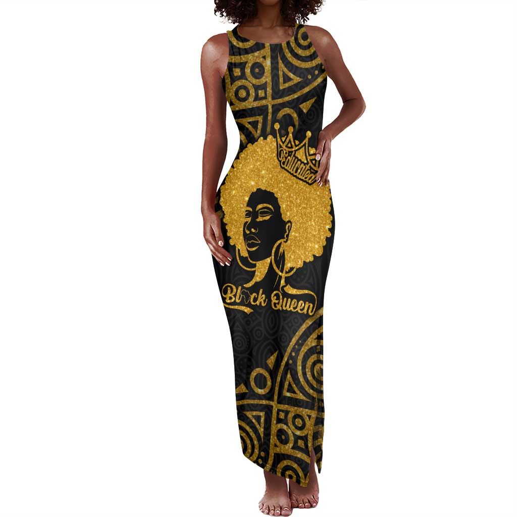 Educated Black Queen Tank Maxi Dress African Women