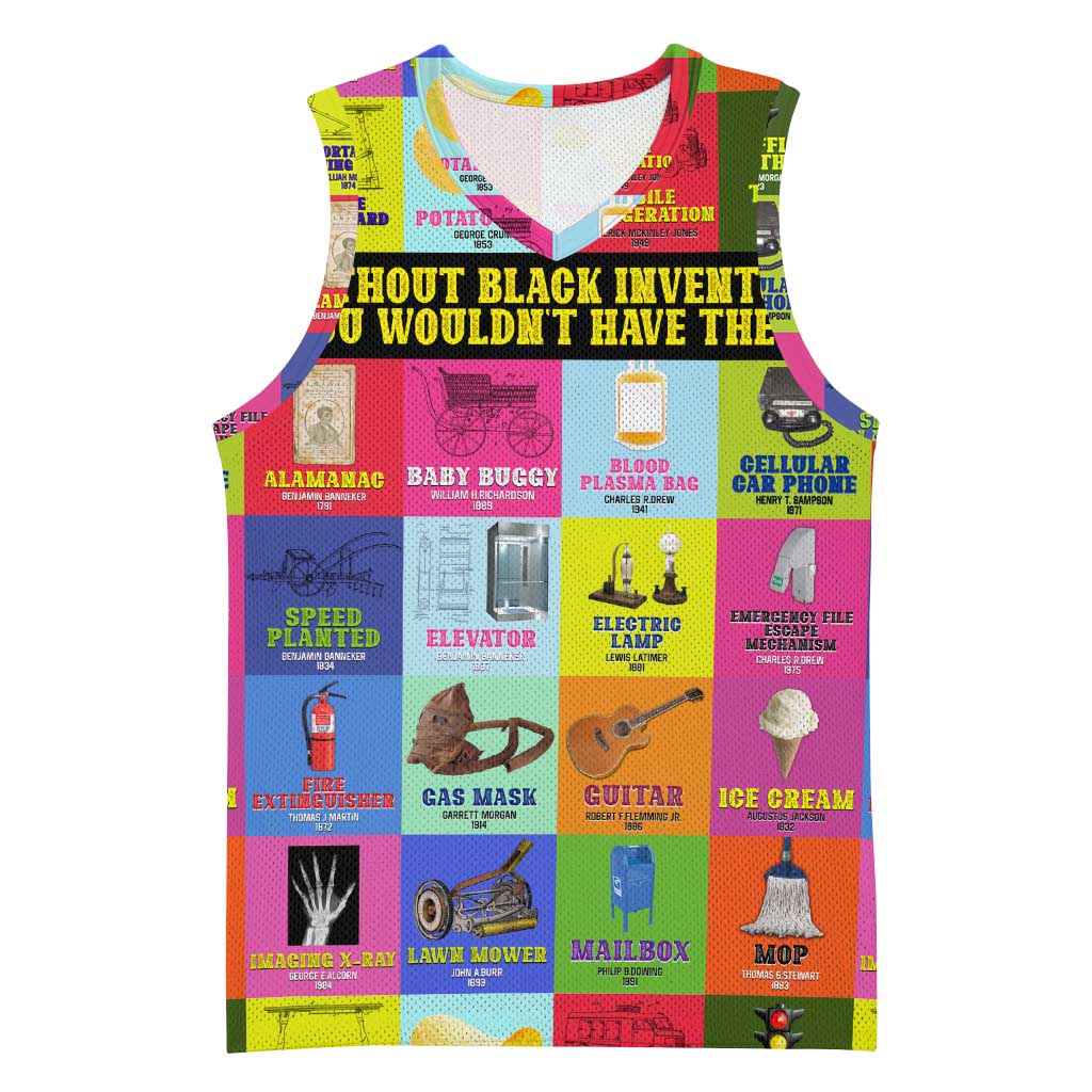 Black Inventions Basketball Jersey African-American Inventors DT02