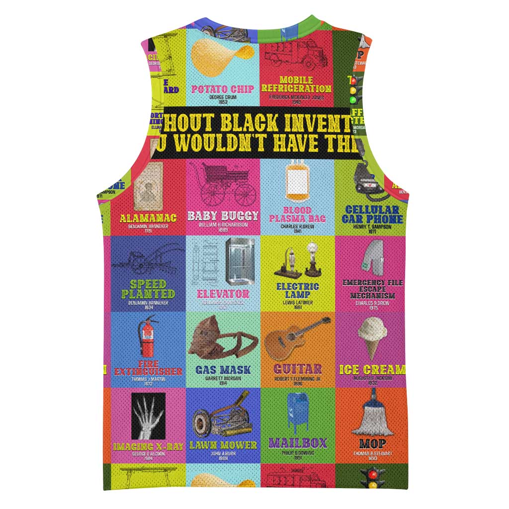 Black Inventions Basketball Jersey African-American Inventors DT02