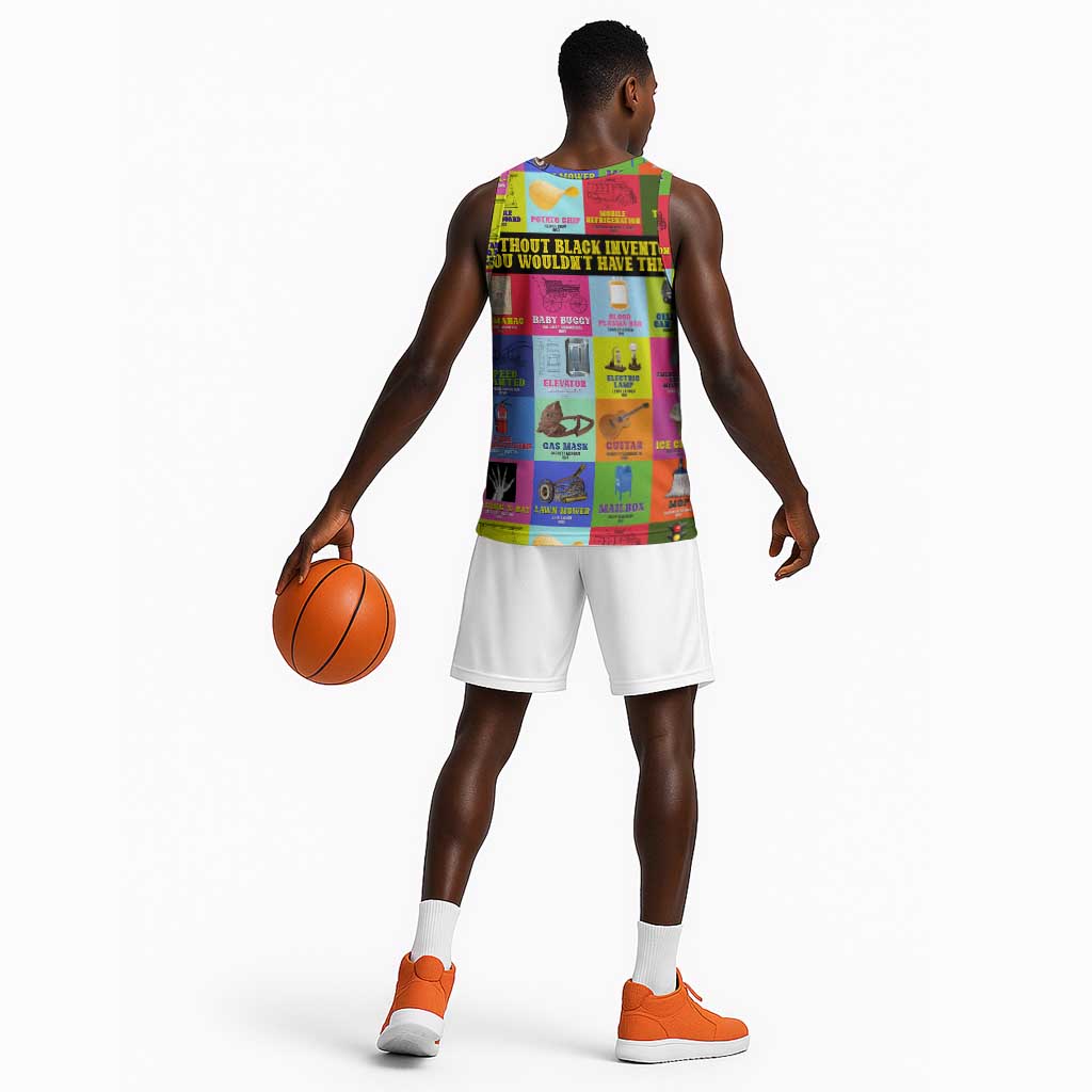 Black Inventions Basketball Jersey African-American Inventors DT02