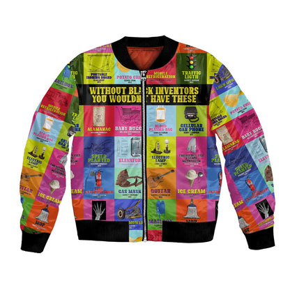 Black Inventions Bomber Jacket African-American Inventors
