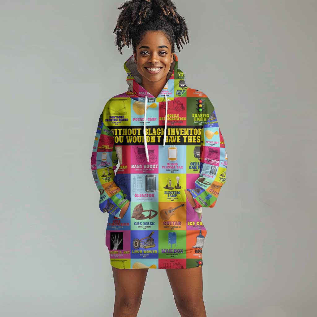 Black Inventions Hoodie Dress African-American Inventors