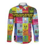 Black Inventions Long Sleeve Button Shirt African-American Inventors