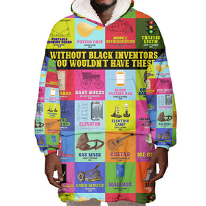 Black Inventions Wearable Blanket Hoodie African-American Inventors