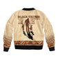 Black Father Bomber Jacket African Father with Son and Daughter