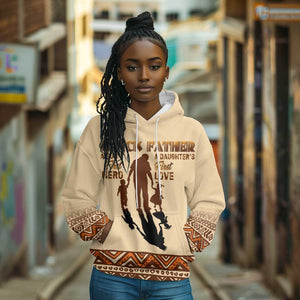 Black Father Hoodie African Father with Son and Daughter