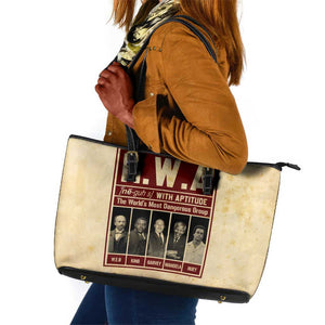 The World's Most Dangerous Group Leather Tote Bag