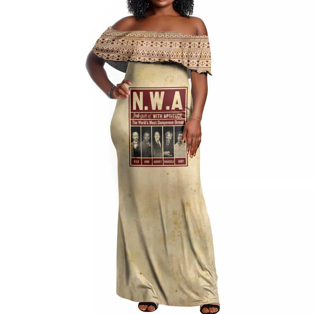 The World's Most Dangerous Group Off Shoulder Maxi Dress