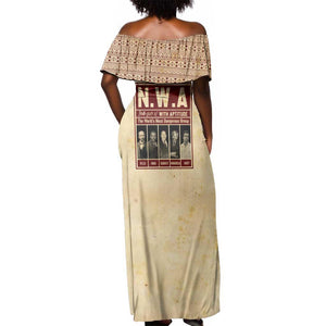 The World's Most Dangerous Group Off Shoulder Maxi Dress