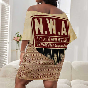 The World's Most Dangerous Group Off Shoulder Short Dress