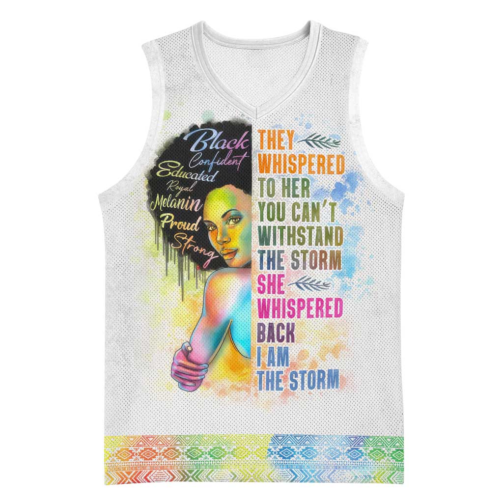 Black Girl I Am The Storm Basketball Jersey African American Women DT02