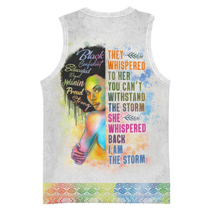 Black Girl I Am The Storm Basketball Jersey African American Women DT02