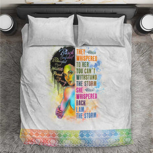 Black Girl I Am The Storm Bedding Set African American Women