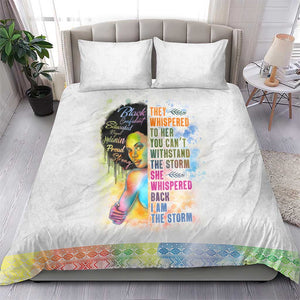 Black Girl I Am The Storm Bedding Set African American Women