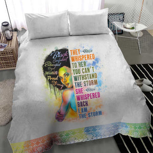 Black Girl I Am The Storm Bedding Set African American Women