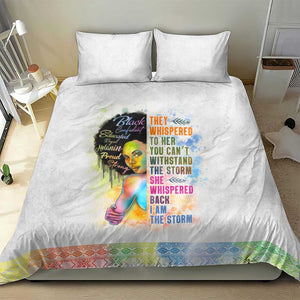 Black Girl I Am The Storm Bedding Set African American Women