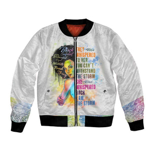 Black Girl I Am The Storm Bomber Jacket African American Women