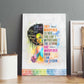 Black Girl I Am The Storm Canvas Wall Art African American Women
