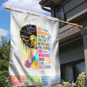 Black Girl I Am The Storm Garden Flag African American Women