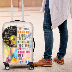 Black Girl I Am The Storm Luggage Cover African American Women