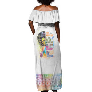 Black Girl I Am The Storm Off Shoulder Maxi Dress African American Women