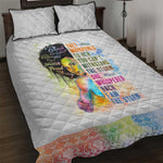 Black Girl I Am The Storm Quilt Bed Set African American Women