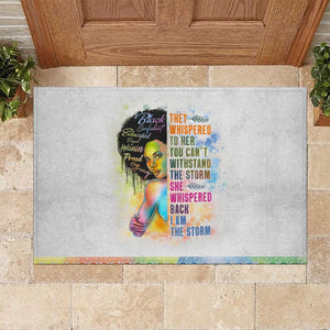 Black Girl I Am The Storm Rubber Doormat African American Women