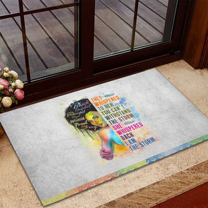 Black Girl I Am The Storm Rubber Doormat African American Women