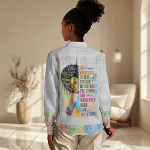 Black Girl I Am The Storm Women Casual Shirt African American Women