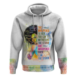 Black Girl I Am The Storm Zip Hoodie African American Women