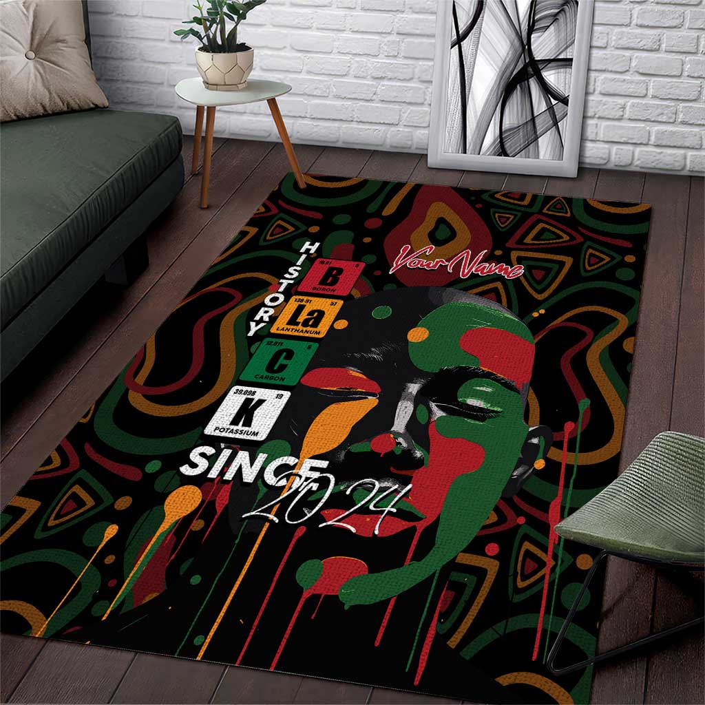 Personalized Black History Month Area Rug Since 2024 Chemistry Style