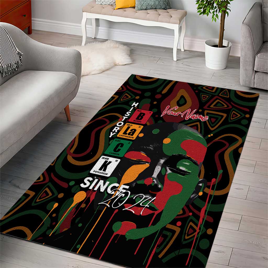 Personalized Black History Month Area Rug Since 2024 Chemistry Style