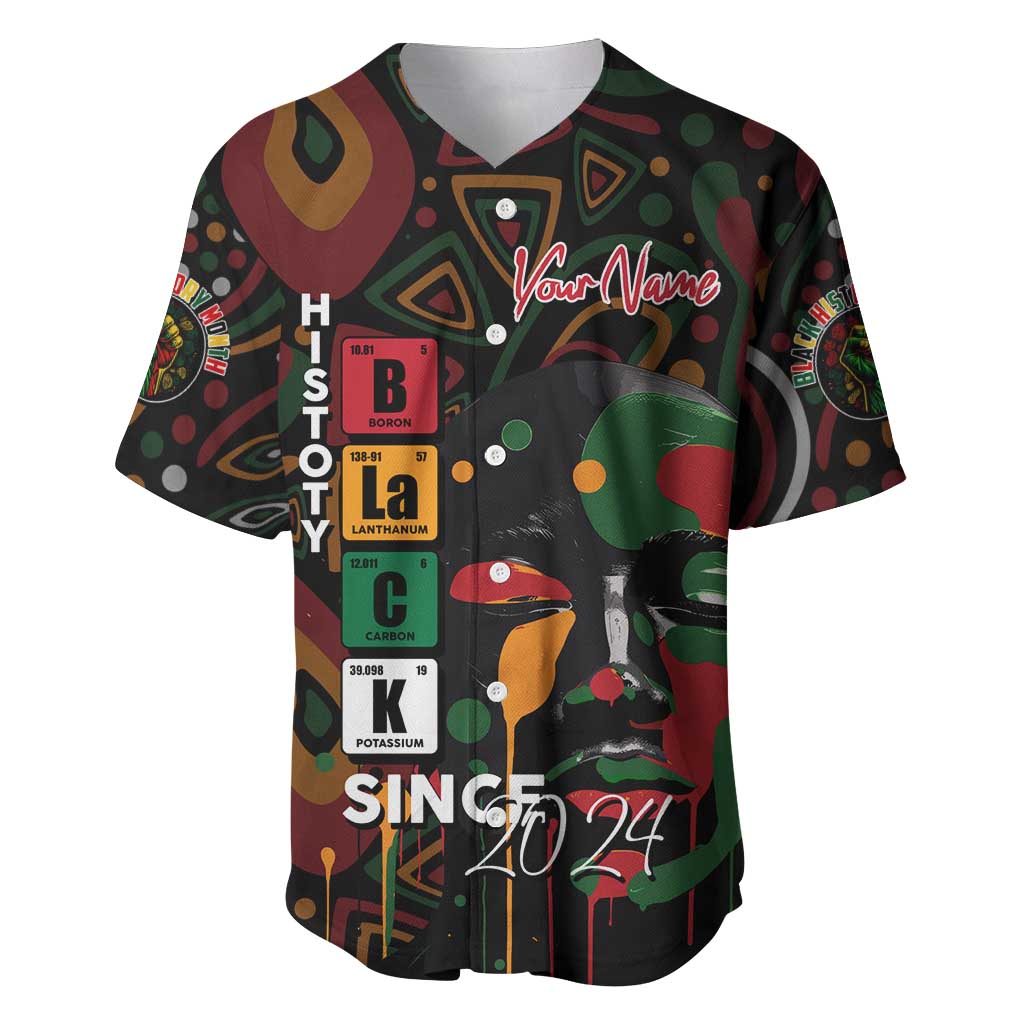 Personalized Black History Month Baseball Jersey Since 2024 Chemistry Style