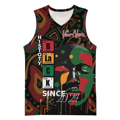 Personalized Black History Month Basketball Jersey Since 2024 Chemistry Style DT02