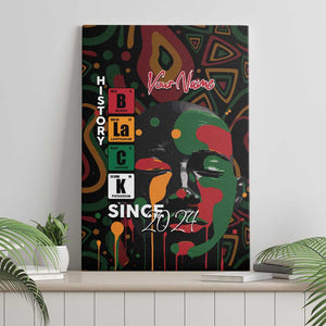 Personalized Black History Month Canvas Wall Art Since 2024 Chemistry Style