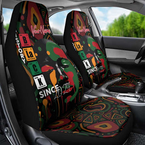 Personalized Black History Month Car Seat Cover Since 2024 Chemistry Style