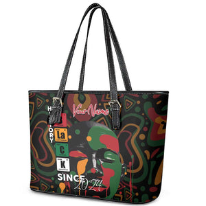 Personalized Black History Month Leather Tote Bag Since 2024 Chemistry Style