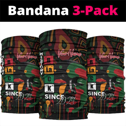 Personalized Black History Month Neck Gaiter Since 2024 Chemistry Style DT02