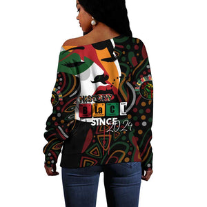 Personalized Black History Month Off Shoulder Sweater Since 2024 Chemistry Style