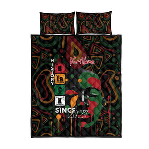 Personalized Black History Month Quilt Bed Set Since 2024 Chemistry Style