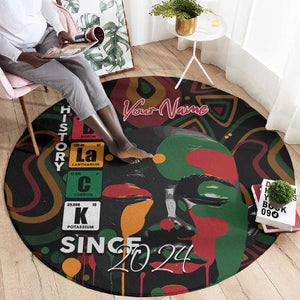 Personalized Black History Month Round Carpet Since 2024 Chemistry Style