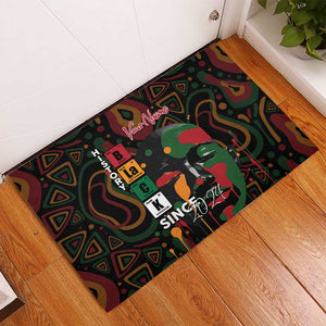 Personalized Black History Month Rubber Doormat Since 2024 Chemistry Style