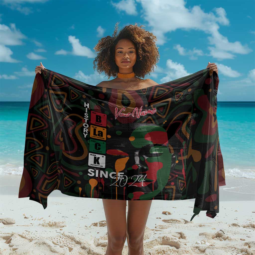 Personalized Black History Month Sarong Since 2024 Chemistry Style