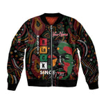 Personalized Black History Month Sleeve Zip Bomber Jacket Since 2024 Chemistry Style