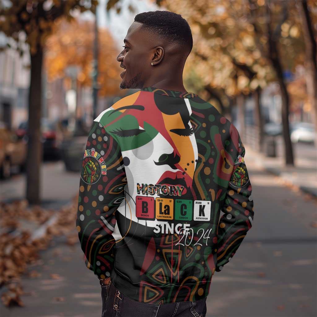 Personalized Black History Month Sweatshirt Since 2024 Chemistry Style